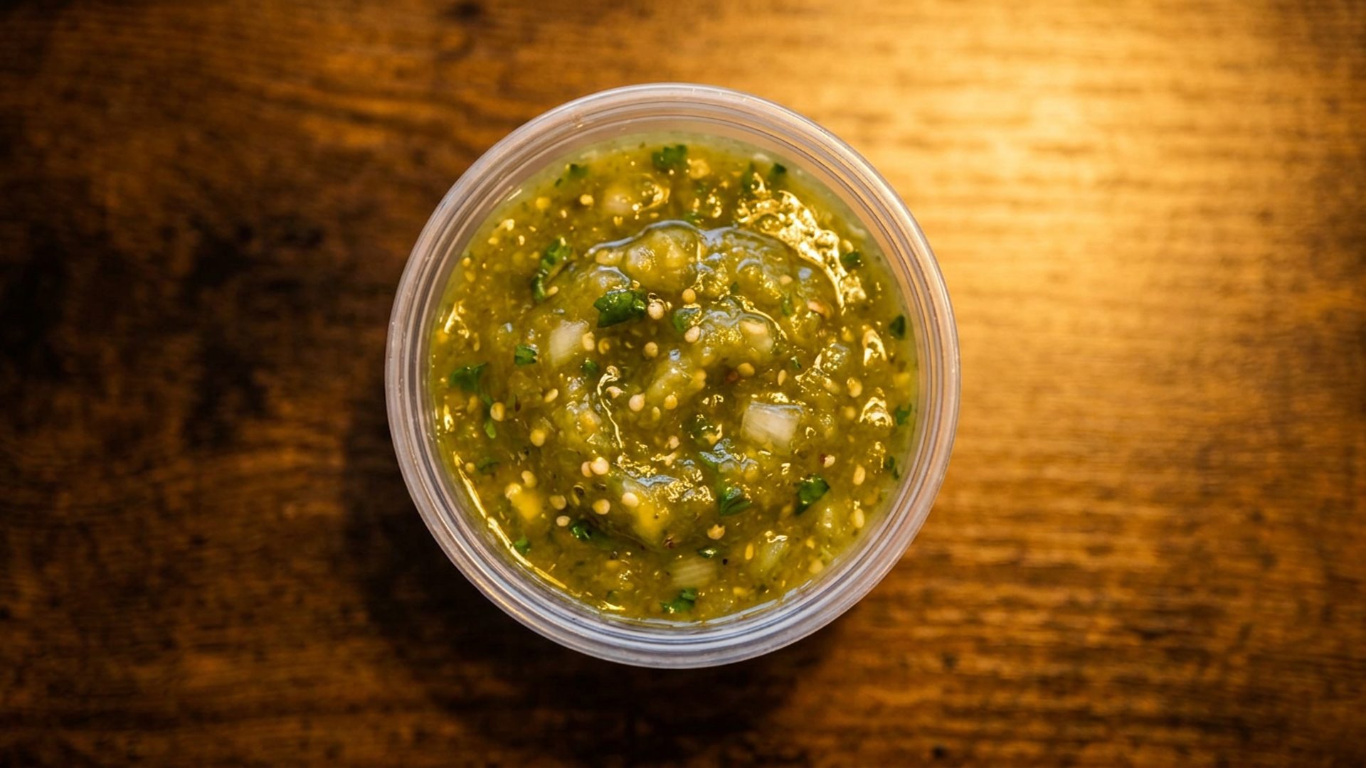 The green salsa