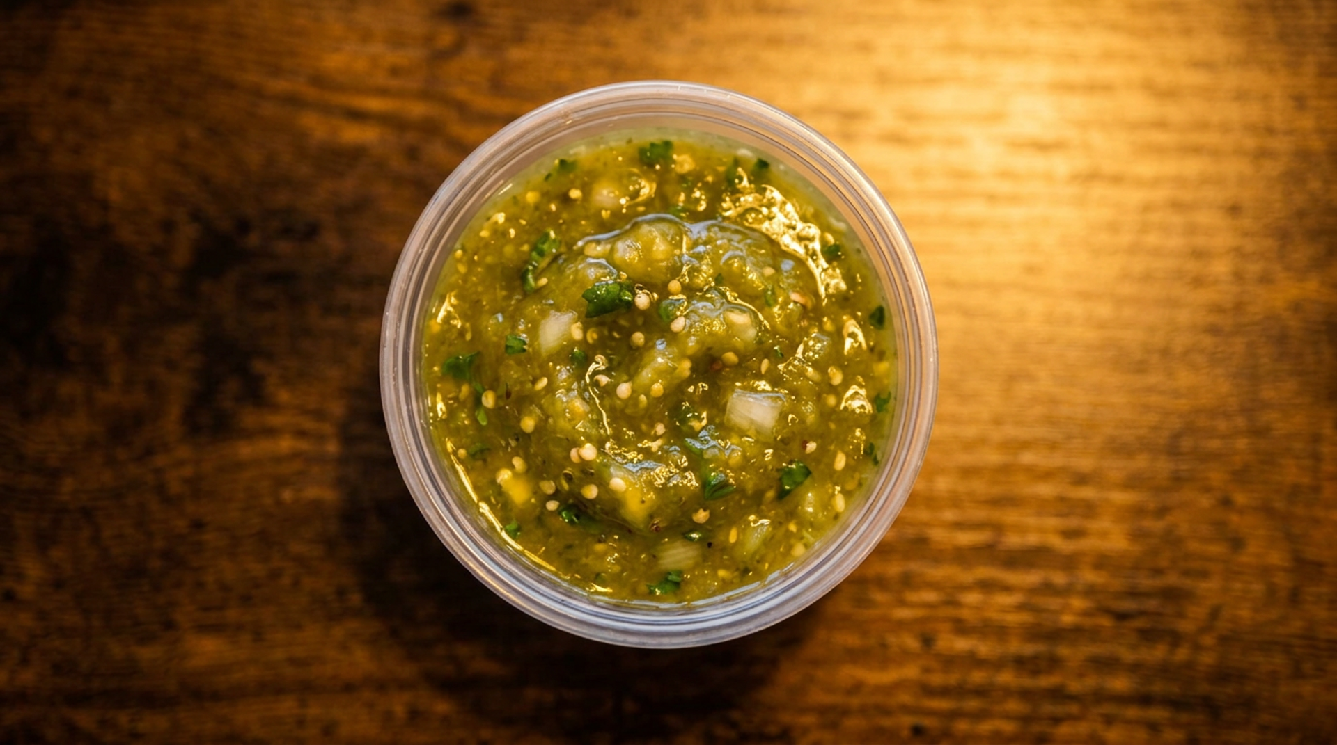 The green salsa