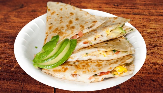 Eggs Quesadilla.
