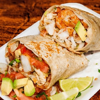 Fish and Shrimp Burrito