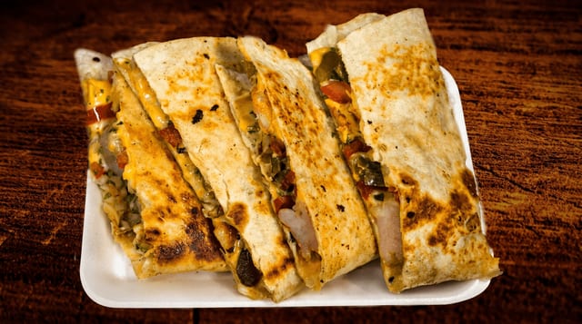 Shrimp Fajita Quesadilla.