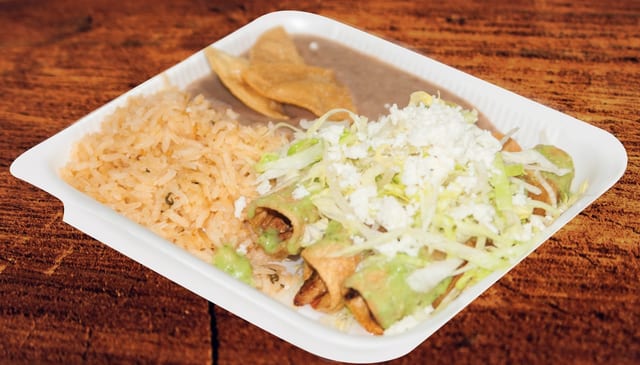 Chicken Taquitos Combo.