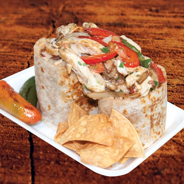 Chicken Fajita Burrito.